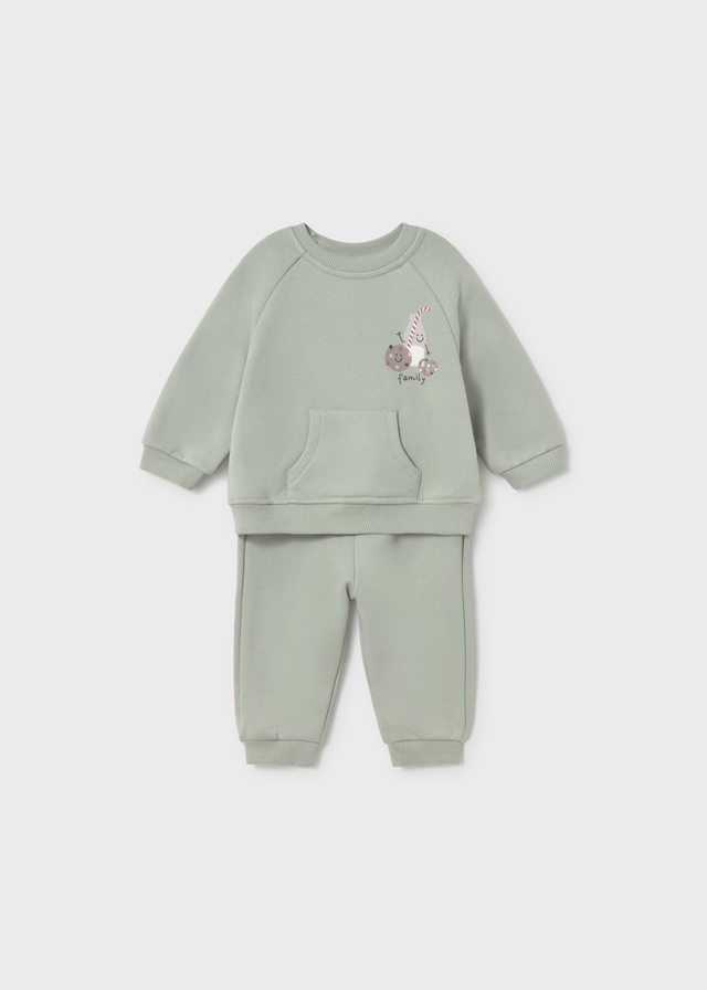 16-02607-021-L-4 Σετ φόρμες φυστικί newborn Mayoral - Image 1
