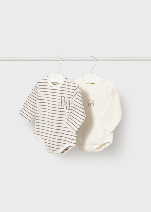16-02774-064-L-4 Σετ 2 κορμάκια newborn Mayoral - Image 1