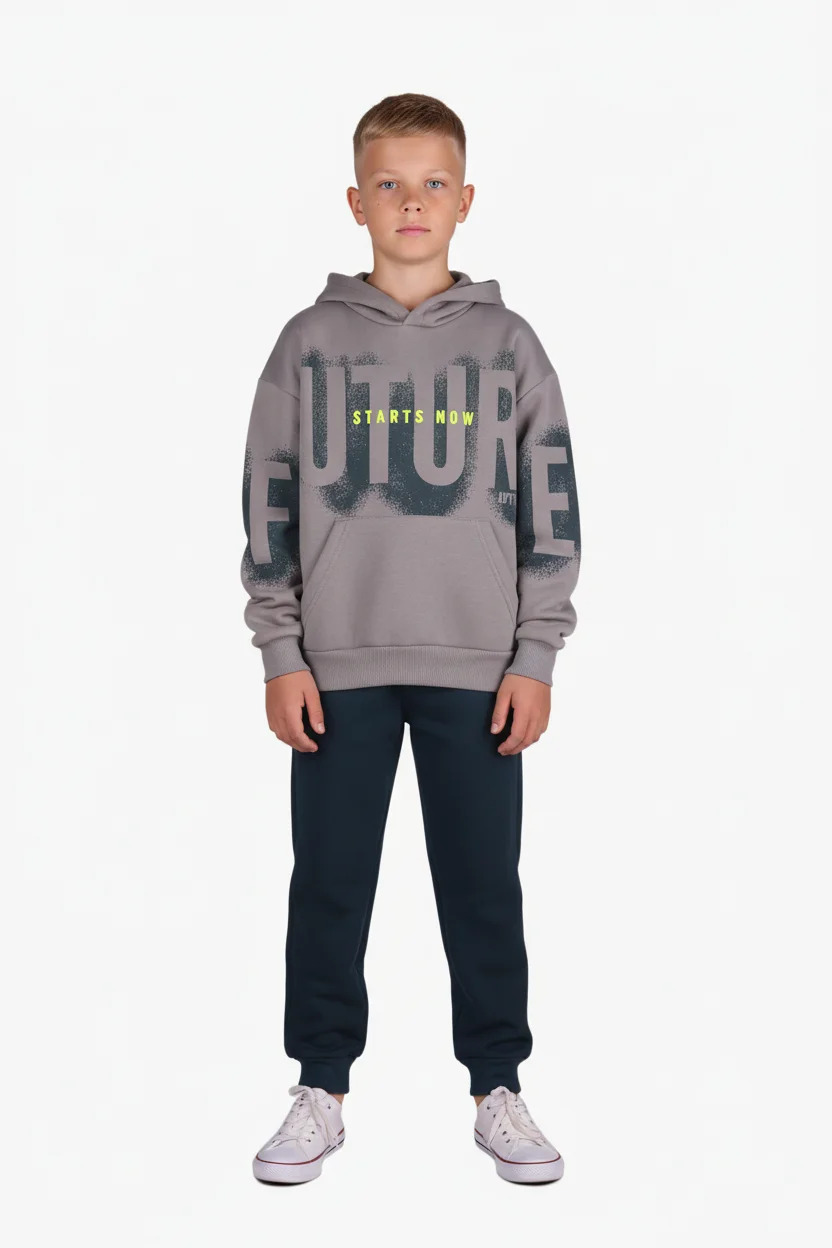 2664114_4_1 Σετ φόρμα με επένδυση fleece αγόρι Joyce - Image 1